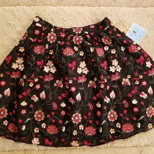 CeCe Floral Textured/Embroidered Skirt Various Szs